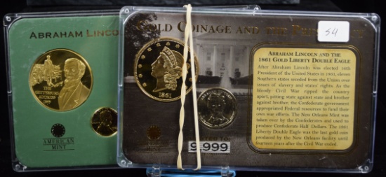 Lincoln Gold Coinage and the Presidency Set