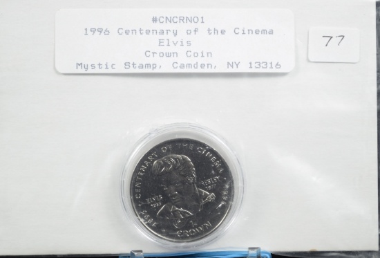 1996 Centenary of the Cinema Elvis Coin