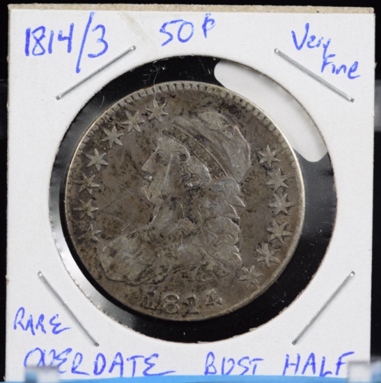 1814/3 Bust Half Dollar VF