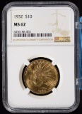 1932 $10 Gold Indian NGC MS-62 Super Nice
