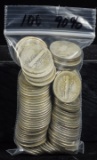 Bag of 100 Mercury 90% Dimes