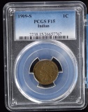 1909-S Indian Head Cent PCGS F15