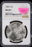 1882-S Morgan Dollar MS 65+ NGC WHITE PLUS