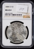 1884-O Morgan Silver Dollar NGC MS-65+ Superb