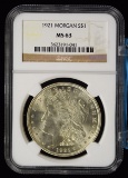 1921 Morgan Dollar NGC MS-63