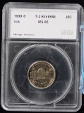 1939-D Jefferson Type 2 Nickel REV SEGS MS-65