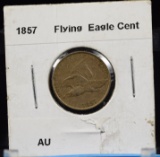 1857 Flying Eagle Cent AU