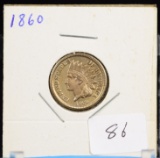 1860 Indian Head Penny Blazing UNC Super Nice Coin