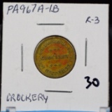 CWT Crockery PA Token R-3 XF