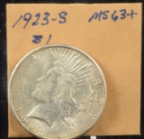 1923-S Peace Dollar MS 63/64