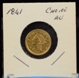 1861 $2.5 Gold Liberty AU/BU