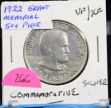 1922 Grant Memorial Commemorative Half Dollar Very Fine