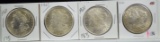 1921 4 Morgan Dollars AU 4 Coins