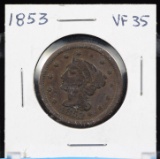 1853 Large Cent VF