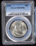 1955 Franklin Half Dollar PCGS MS65 FBL