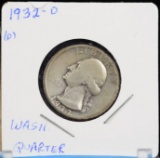 1932-D Washington Silver Quarter F