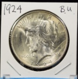 1922 & 23 & 24 Peace Dollars MS64 BU