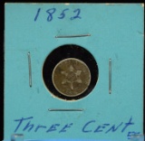 1852 Three Cent Silver Nickel F/VF