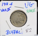 1913-S Type II Buffalo Nickel VG