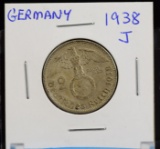 1938J German Nazi Silver Coin
