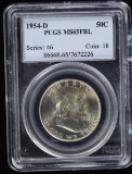 1954-D Franklin Half Dollar PCGS MS65 FBL