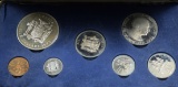 1973 Jamaica 7 pc Silver Proof Set Lg Crown 1.234 Silver