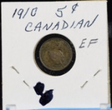1910 Five Cents Canadian EG