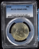 1948 Franklin Half Dollar PCGS MS65+ FBL