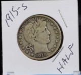 1915-S Barber Half Dollar