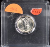 1937 Silver Mercury Dime Liberty 90% Superb Gem