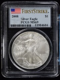 2008 American Silver Eagle PCGS MS-69 First Strike