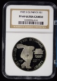 1983-S Olympic Silver Dollar NGC PF-69 Ultra Cameo