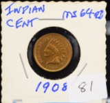 1908 Indian Head Penny MS-64