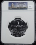 2011 Gettysburg Silver ATB 5 oz quarter NGC mega Slab