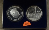 2001 Kennedy and 9/11 Silver Proof set 2 Coins
