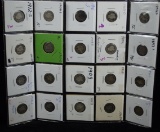Sheet of 20 Barber Dimes Different Dates & Mints