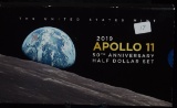 2019 Apollo 11 50th Anniversary Half Dollar Set