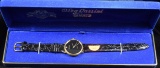 Oleg Cassina Quartz and Leather Band watch, needs battery