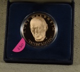Franklin Mint Kurt Walkheim High Relief Medal Choice Proof