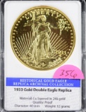 1933 Gold Double Eagle Replica Archival Proof