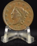 1833 Large Cent XF Medium Brown