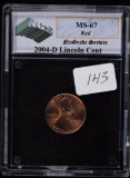 2004-D Lincoln Cent MS-67 RED NGS