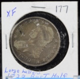 1829 Bust Half Dollar Large Letters XF