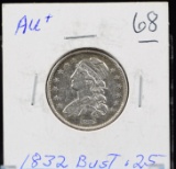 1832 Bust Quarter AU Plus