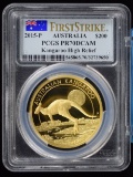 2015 $200 Gold Australia Kangaroo High Relief PCGS PR70 DCAM