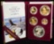 1995-W 4 Piece Gold Proof Set with Rare W Eagle 10,000 Mintage Proof