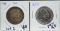 1892 & 1893 Columbus Comm Half Dollars