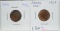 1906 & 1907 Indian Head Cents XF-AU