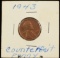 1943 Counterfeit Copper Lincoln Cent