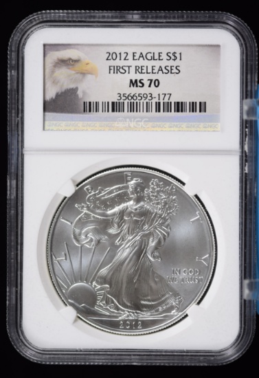 2012 American Silver Eagle NGC MS-70 1st Release